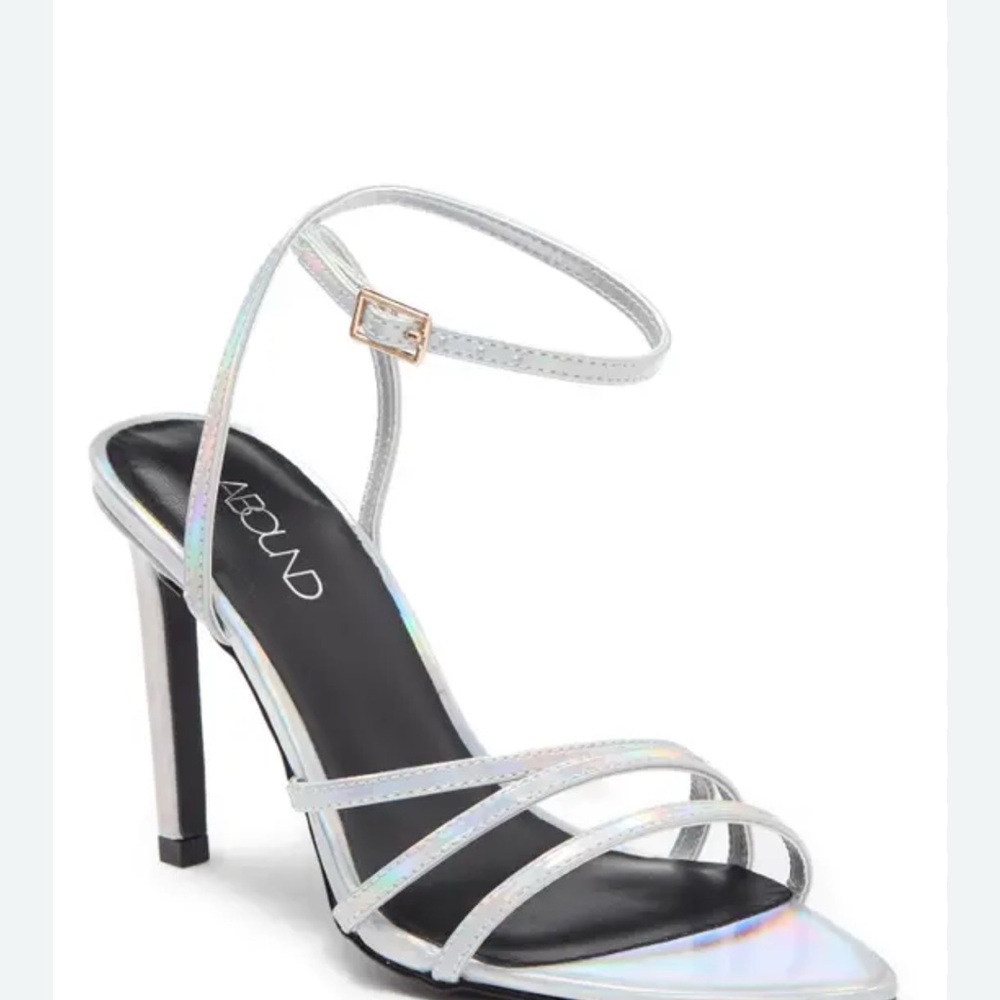 Abound Silver Strappy Heels